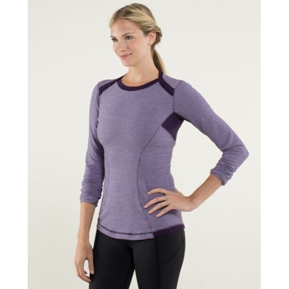 Lululemon Long Sleeve Top, Rulu, Purple, Size 6
